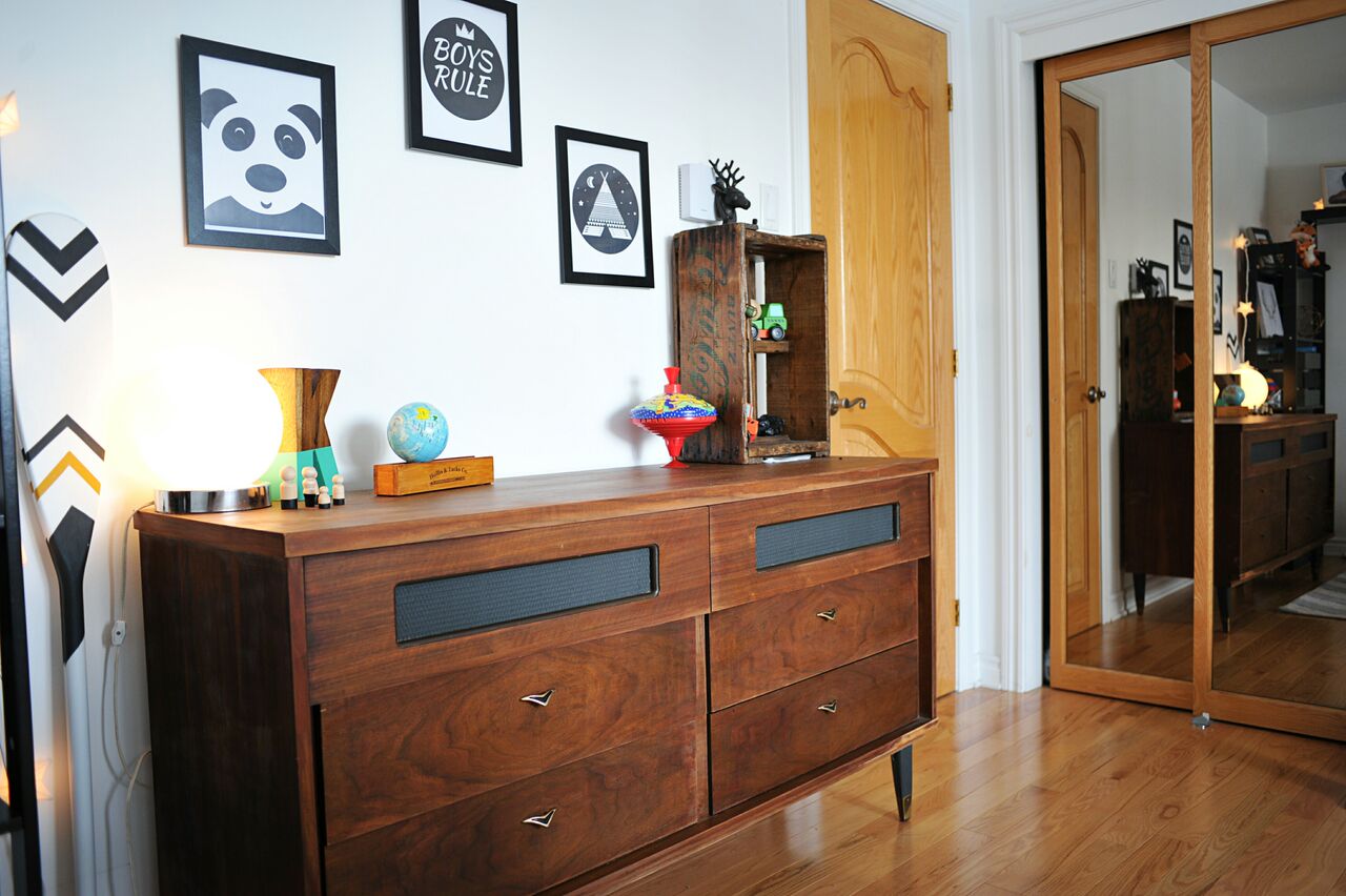 Avant / après: une chambre de bébé vintage bohème...avec un tipi ...