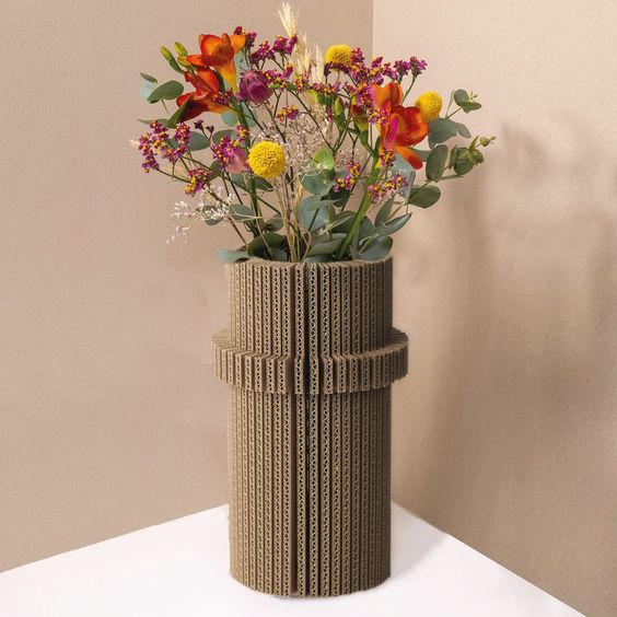 vase en carton