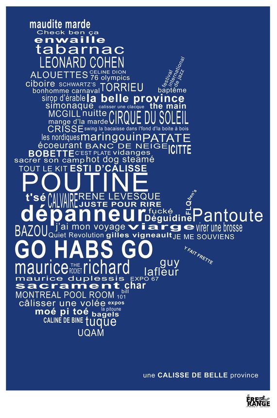 affiche la belle province St Jean Québec