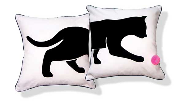 Coussin chat - Naked Decor chez Buk et Nola