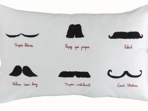 Coussin moustache - Fleux