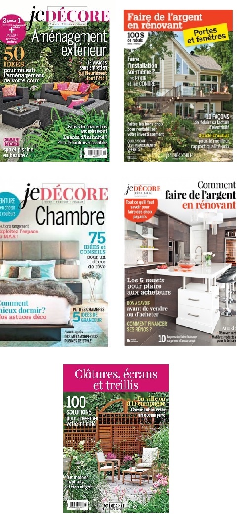 Les magazine Je Décore - Éditions Pratico-pratiques