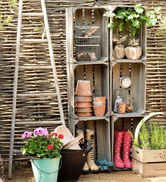 cagette en bois etagere de jardin