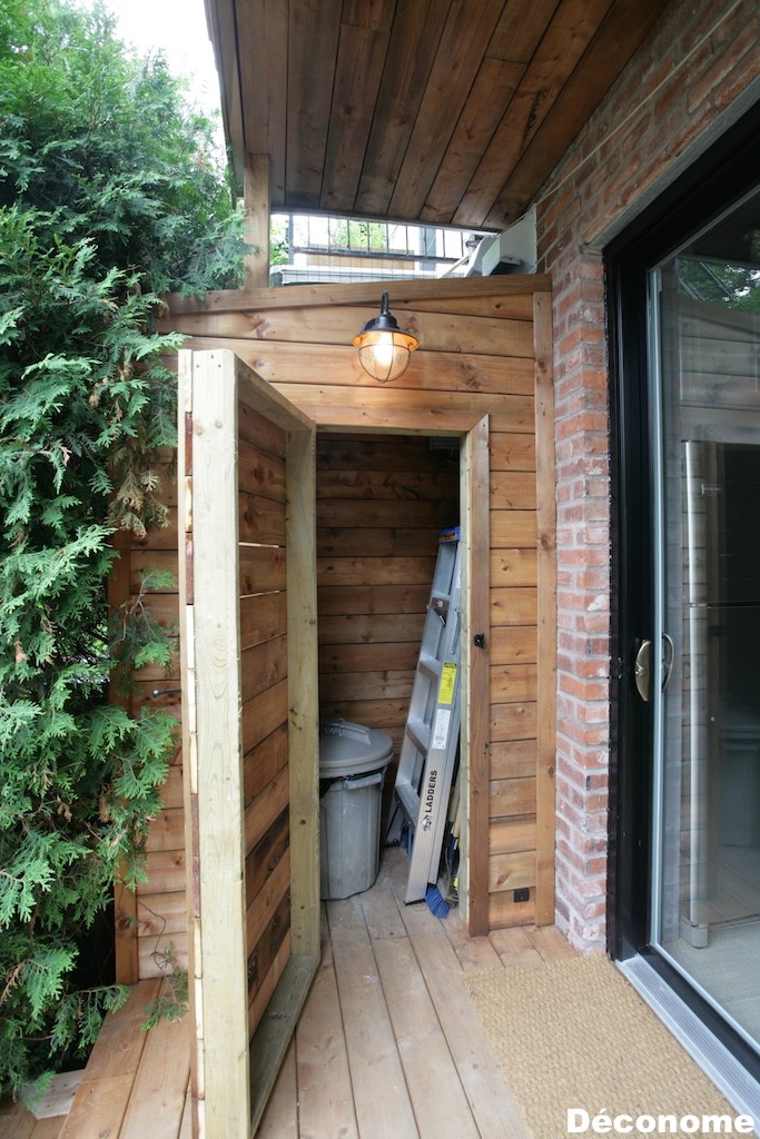 cabanon rangement terrasse bois