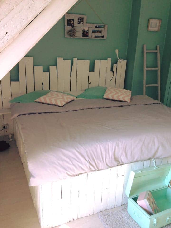 DIY lit en palettes avec tiroir intégré / DIY palett bed with drawer