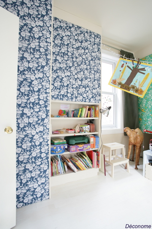 Recouvrir portes avec du tissu dans chambre d'enfants / kid's room with doors covered with fabric