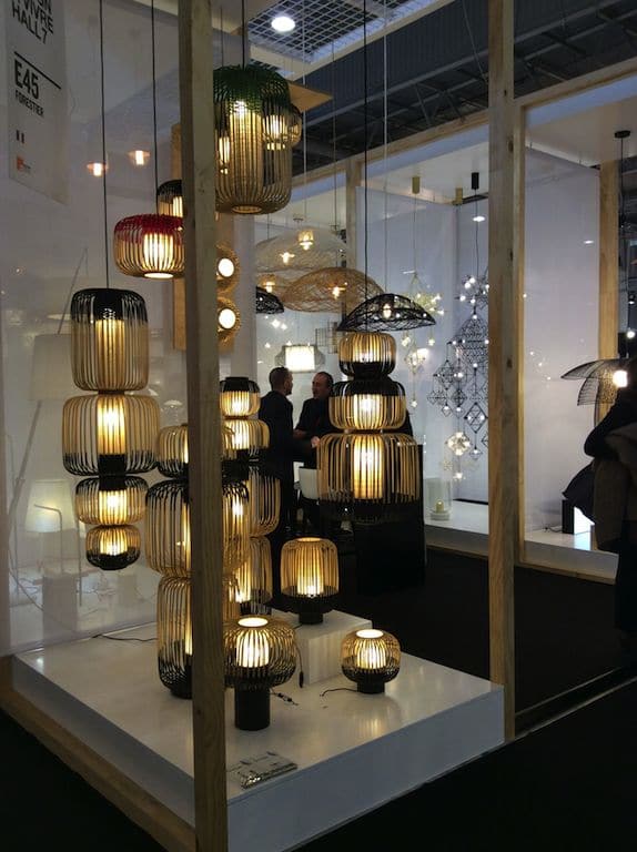 jolies lampes en bois plié de chez Forestier