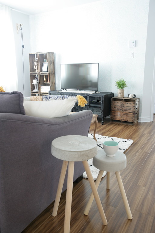 DIY concrete stools / Fabriquer des tabourets en béton