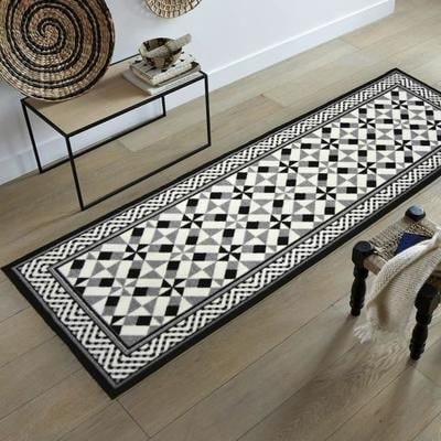 Où trouver un tapis de couloir imitation carreau de ciment