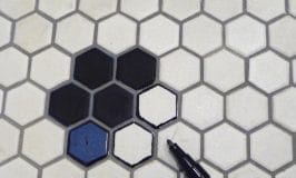 Nouveau plancher en céramique nid d’abeille pour moins de 20$