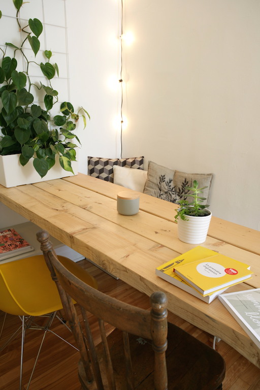 fabriquer une table avec des planches madrier en bois / DIY long table with wood planks