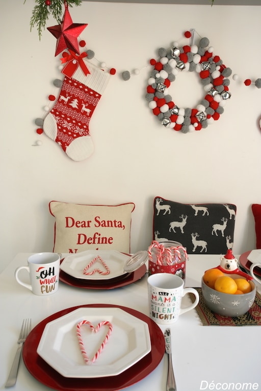 Mugs de Noël et accessoires de table @walmart 