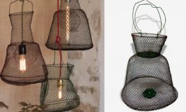 Fabrique une suspension avec une nasse de pêche