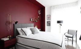 Mon concept rouge et chic pour la chambre de Nathalie