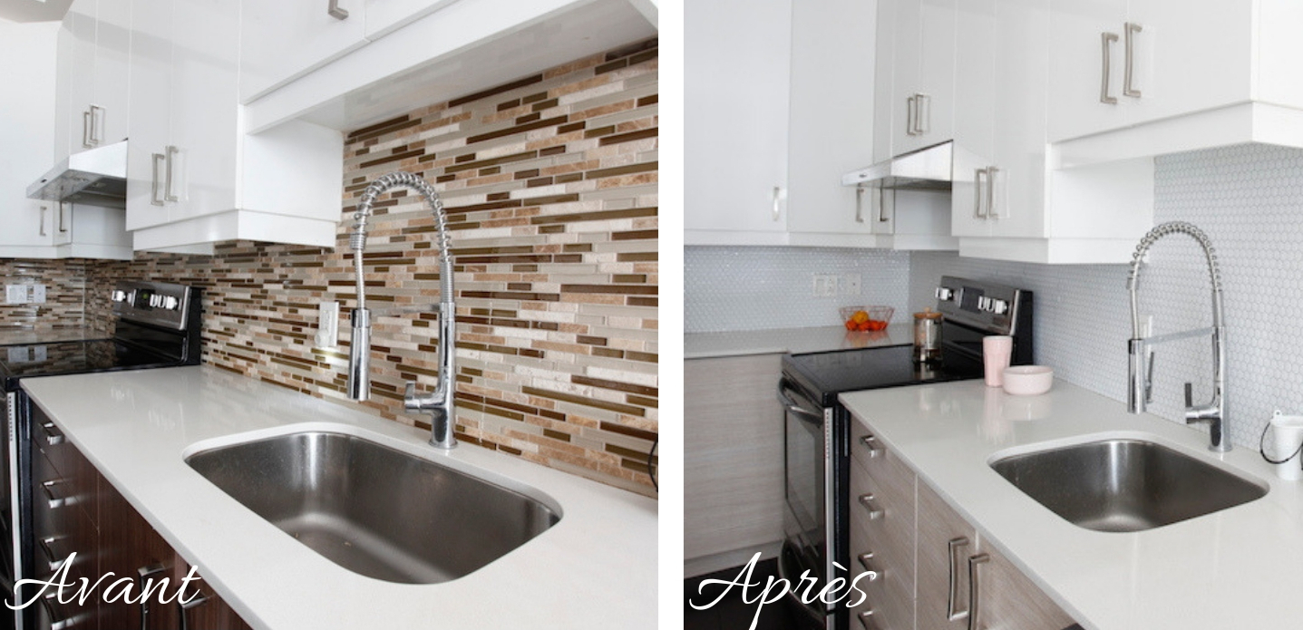 Smart Tiles backsplash relooking credence avec tuiles autoadhésives