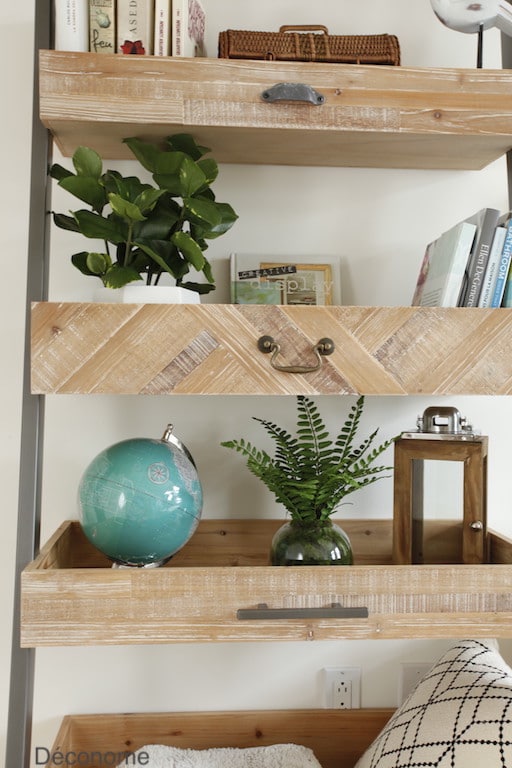 étagère en bois recyclé / recycled wood and metal shelves