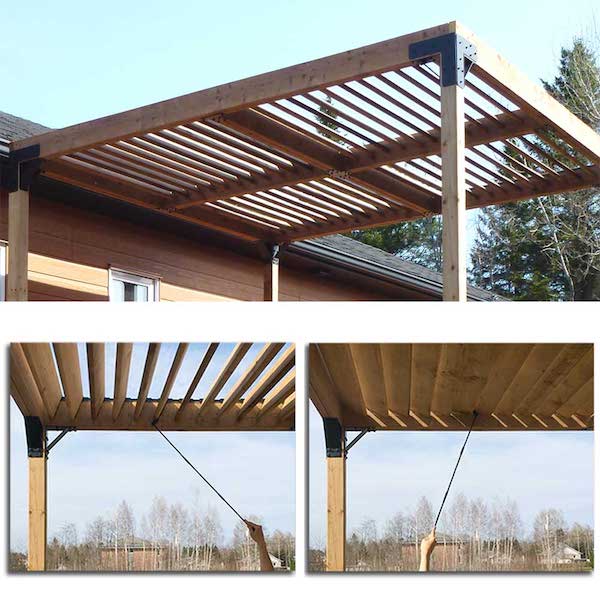 connecteurs pour pergola en bois 