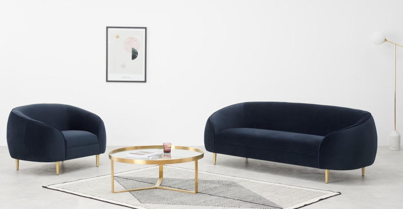 Tendance déco 2020 mobilier arrondi et courbe / round furniture Decor Trend 2020