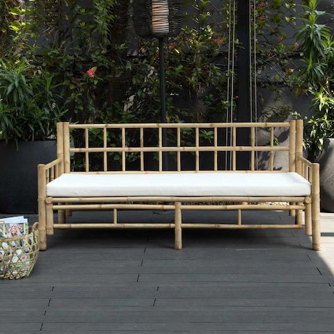 banquette jardin en bambou