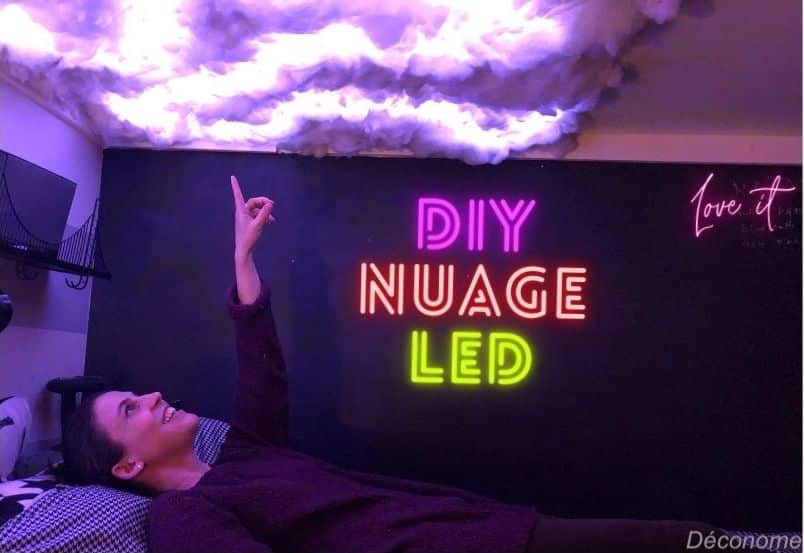 Faire un plafond de nuage LED dans une chambre d'ado - Déconome