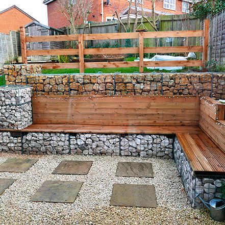 banc en gabion / bench