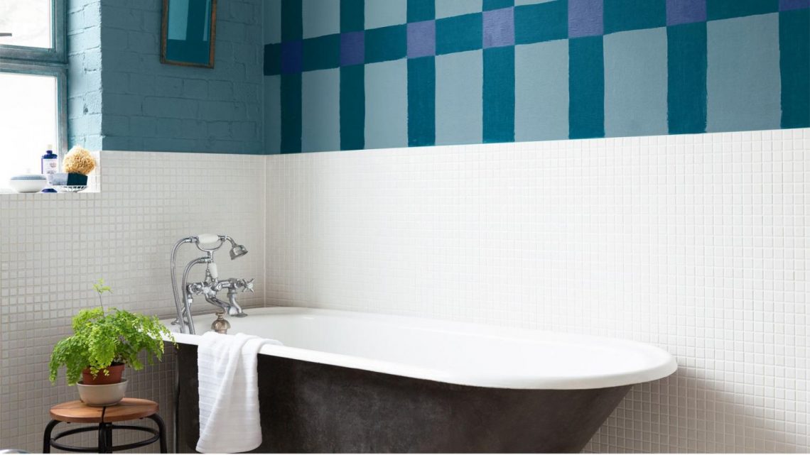 cacher un carrelage de salle de bain peinture