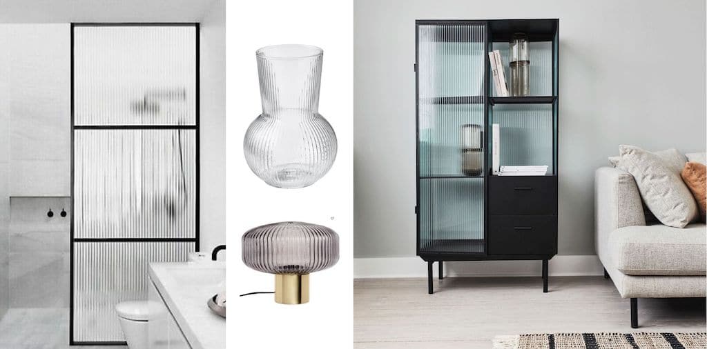 tendance déco verre strié