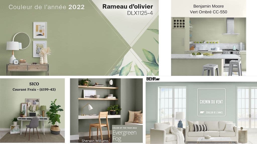 couleur tendance déco 2022: le vert sauge