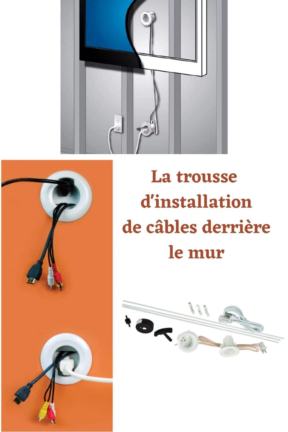 Comment cacher les fils tv et câbles au mur? Déconome
