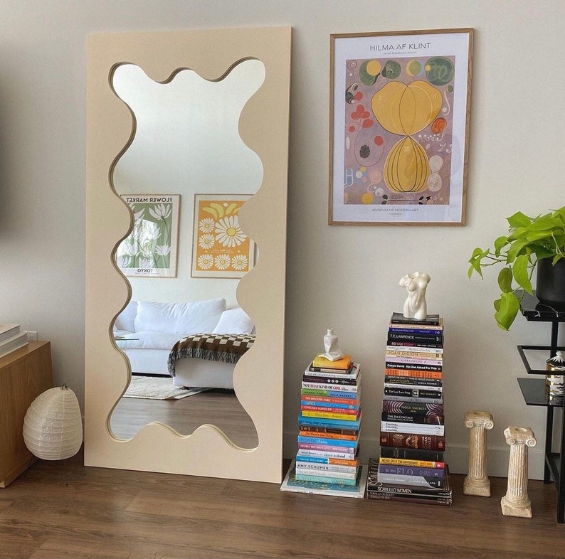 miroir forme irrégulière tendance déco y2k annees 90