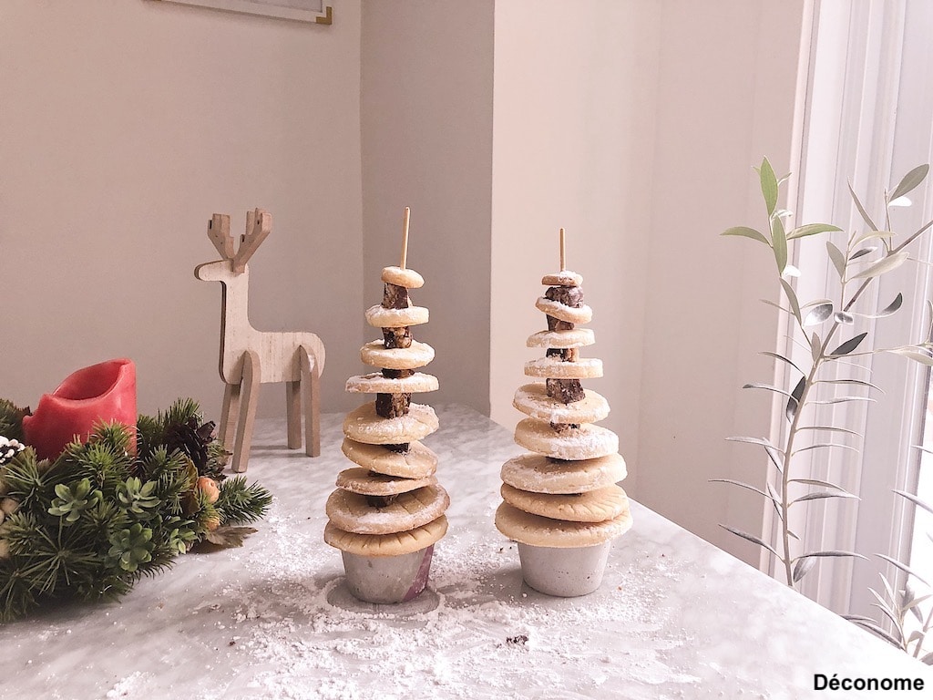 sapin de biscuits / stacked christmas biscuits