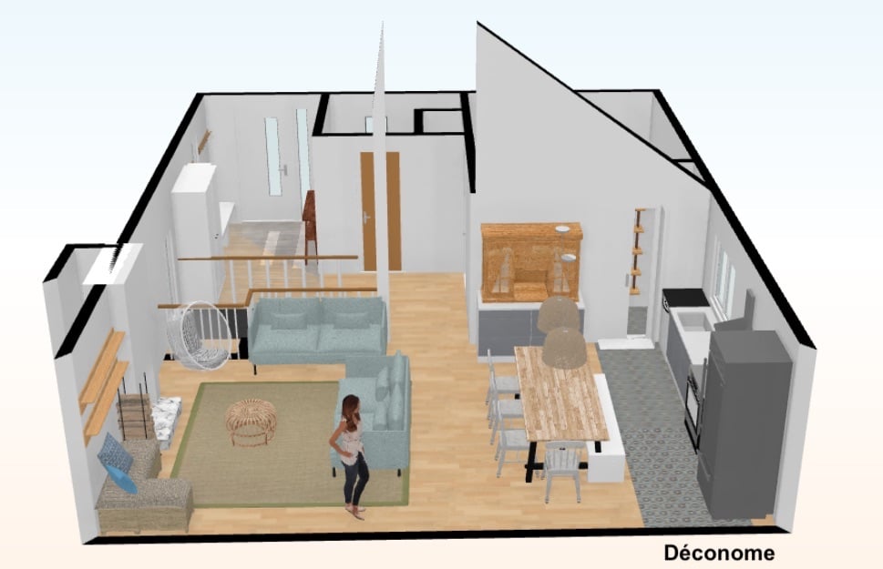 plan chalet Déconome