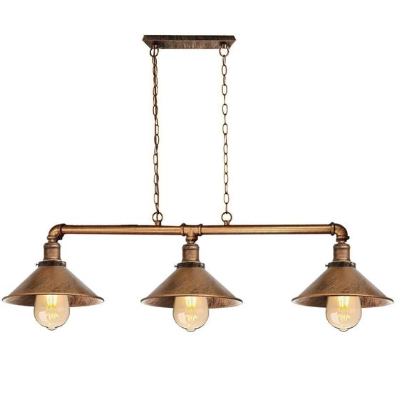 luminaire tuyaux Laiton