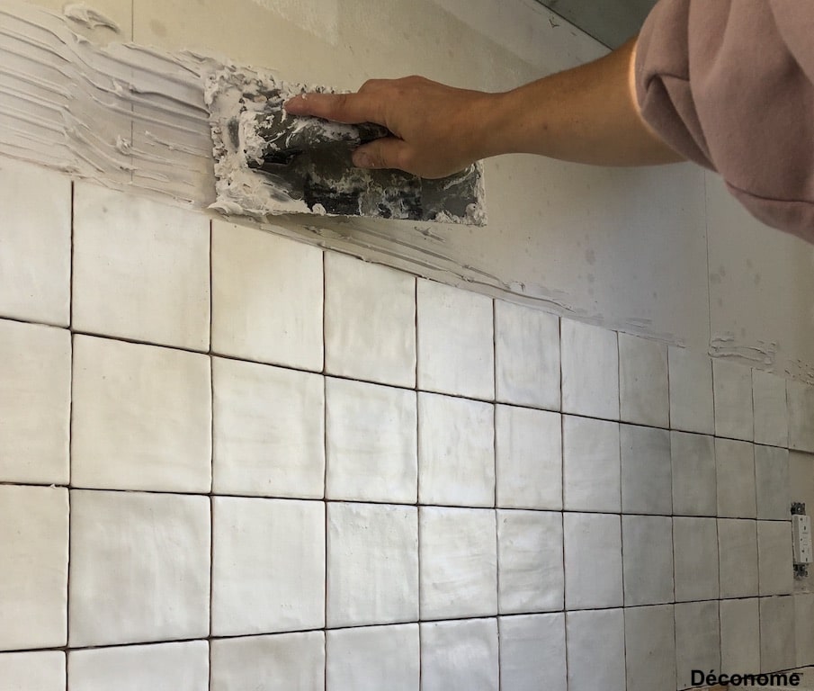 Pose de carreaux muraux Sahn White Matte Ciot