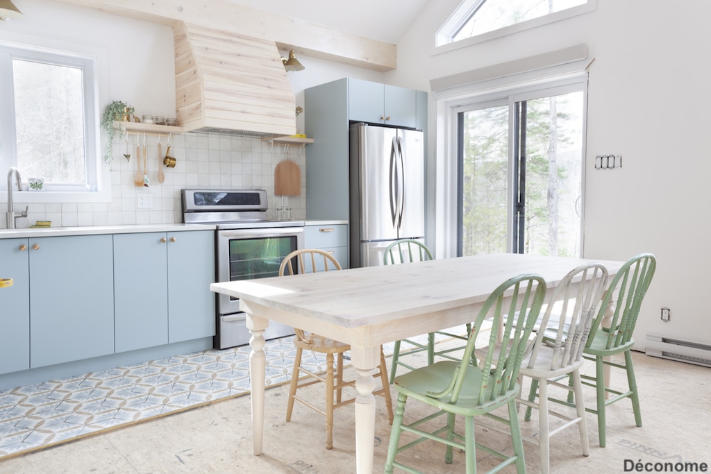 fabriquer une table en bois farmhouse