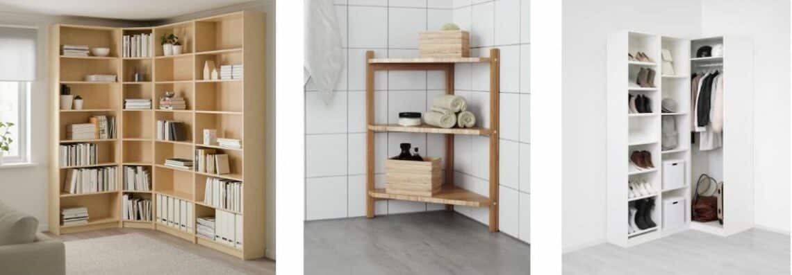 étagère de coin IKEA