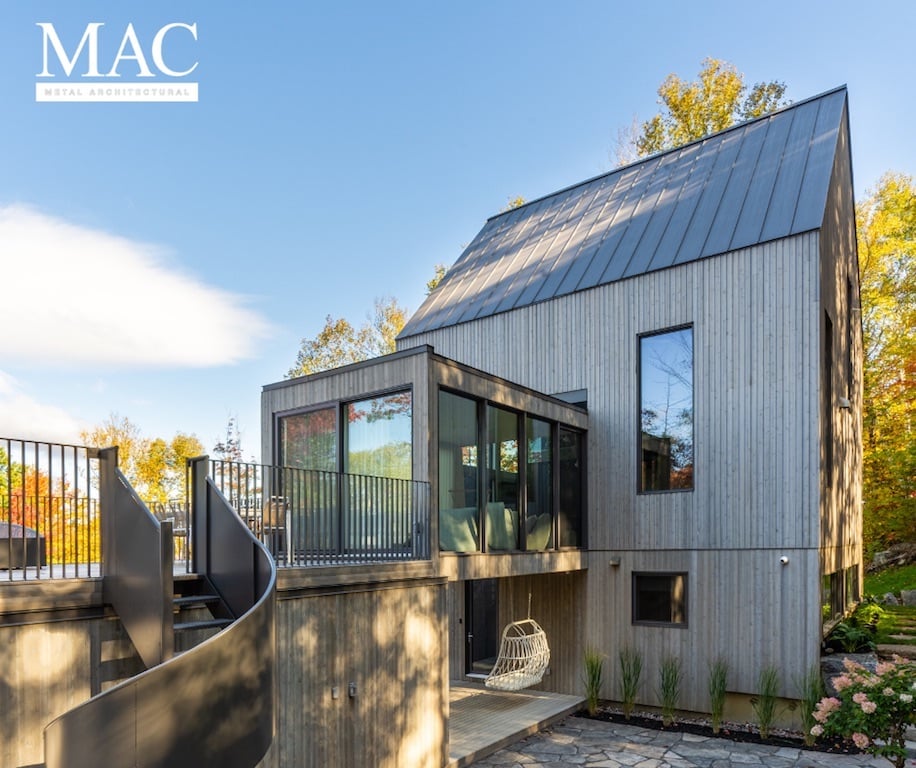 revêtement extérieur MAC metal architectural chalet