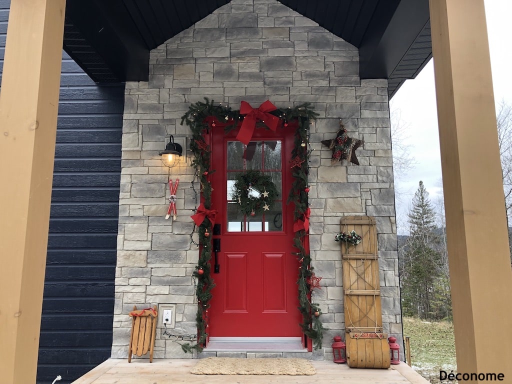 L'arrivée de Noël fait main accrochée au mur, la décoration de