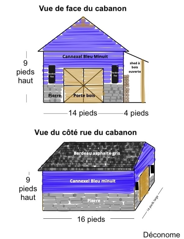plan construction de cabanon
