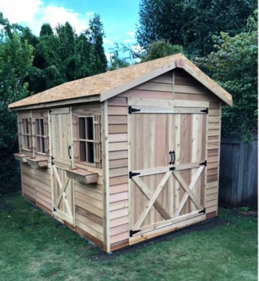 cabanon en cèdre à monter soi-même