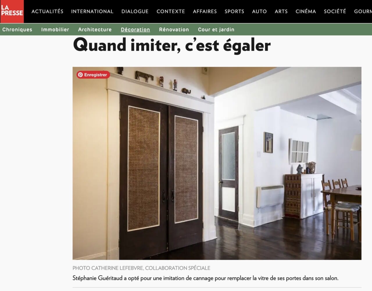 Déconome magazine chatelaine